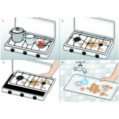 Parker® Fornello A Gas 3F Inox -Negozio Da Campeggio fornello a gas inox 300 3