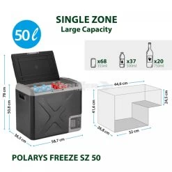 Frigo Congelatore Portatile Brunner Polarys Freeze SZ 50 -Negozio Da Campeggio frigo congelatore portatile brunner polarys freeze sz 50 bivalente compressione 19