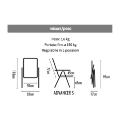 WESTFIELD Sedia Pieghevole Brunner Advancer Small -Negozio Da Campeggio sedia pieghevole advancer small 2