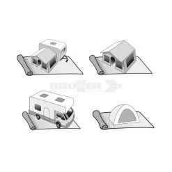Stuoia Brunner Kinetic 250x600 -Negozio Da Campeggio stuoia brunner kinetic 250x600 grammatura 400 copertura pavimento protezione campeggio tenda camper roulotte 2