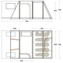 Tenda Ferrino Altair 5 -Negozio Da Campeggio tenda ferrino altair 5 family struttura pneumatica performatica gonfiabile ampia spaziosa abside anteriore campeggio stanziale 8