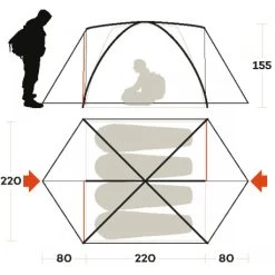 Tenda Ferrino Lhotse 4 -Negozio Da Campeggio tenda ferrino lhotse 4 quattro stagioni campo base isolamento termico aereazione comfort robustezza 3