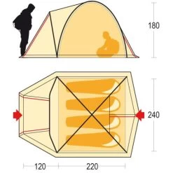 Tenda Ferrino Tenere 4 8 Tenda Ferrino Tenere 4 -Negozio Da Campeggio tenda ferrino tenere 4 stagioni essenziale semplie montaggio facile buona abitabilita 2